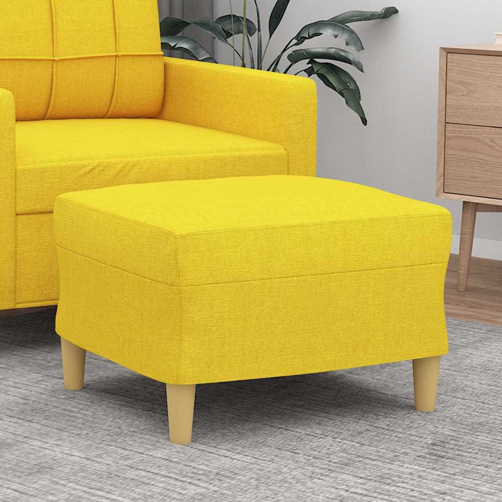 Vidaxl voetenbank 60x50x41 cm stof geel