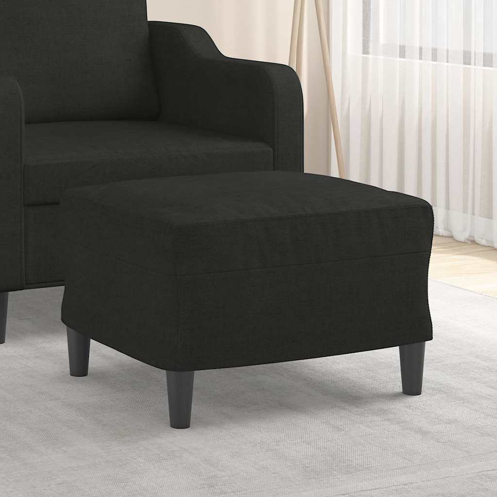 Vidaxl voetenbank 60x50x41 cm stof zwart