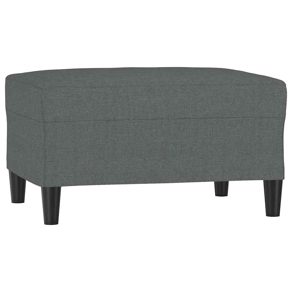 Vidaxl voetenbank 70x55x41 cm stof donkergrijs