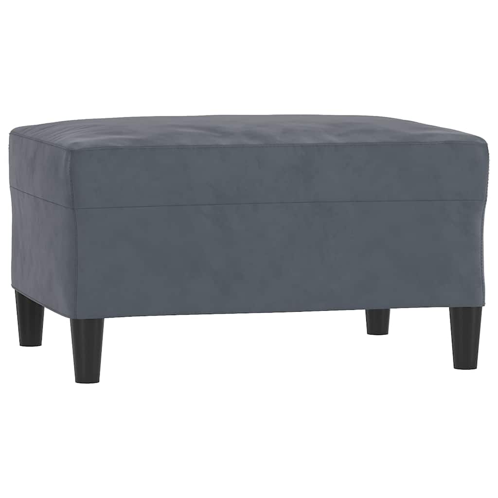 Vidaxl voetenbank 70x55x41 cm fluweel donkergrijs