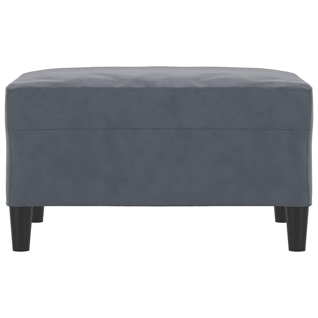 Vidaxl voetenbank 70x55x41 cm fluweel donkergrijs