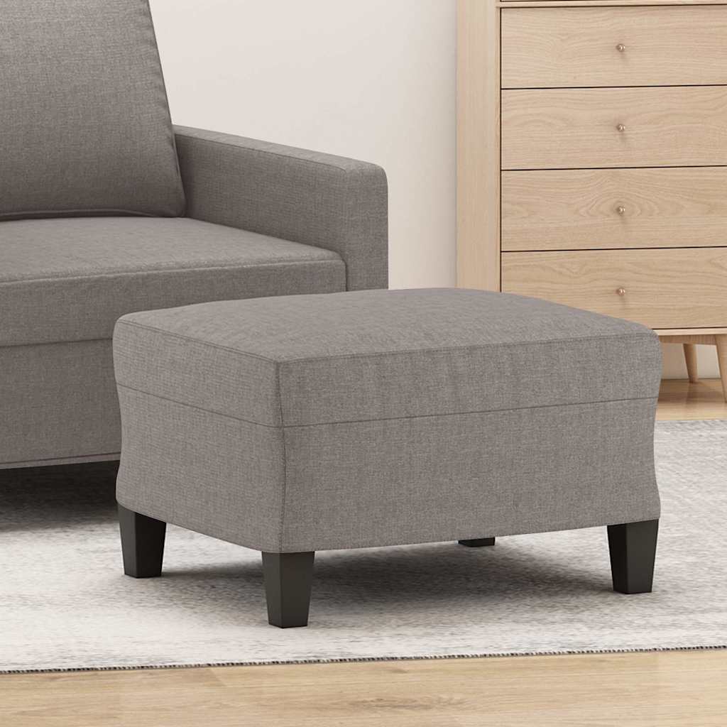 Vidaxl voetenbank 60x50x41 cm stof taupe