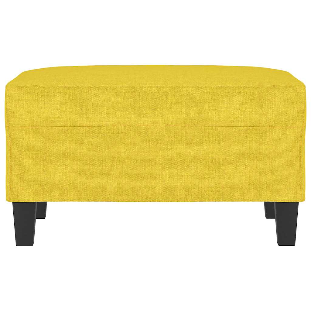 Vidaxl voetenbank 70x55x41 cm stof lichtgeel