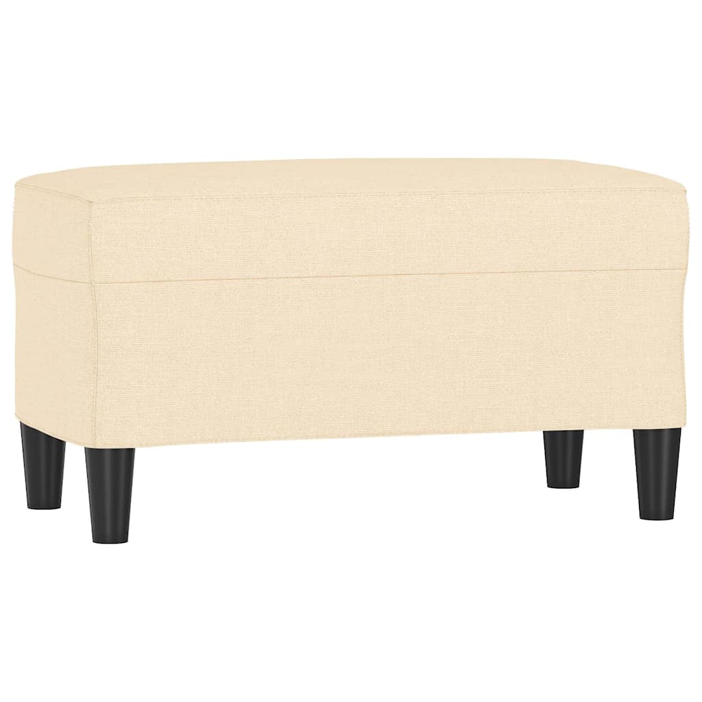 Vidaxl bankje 70x35x41 cm stof crèmekleurig