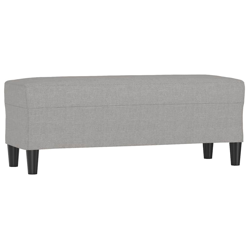 Vidaxl bankje 100x35x41 cm stof lichtgrijs