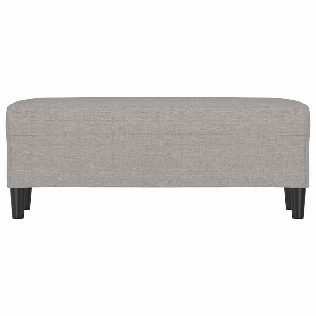 Vidaxl bankje 100x35x41 cm stof lichtgrijs