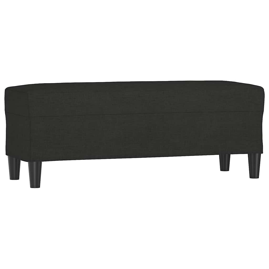 Vidaxl bankje 100x35x41 cm stof zwart