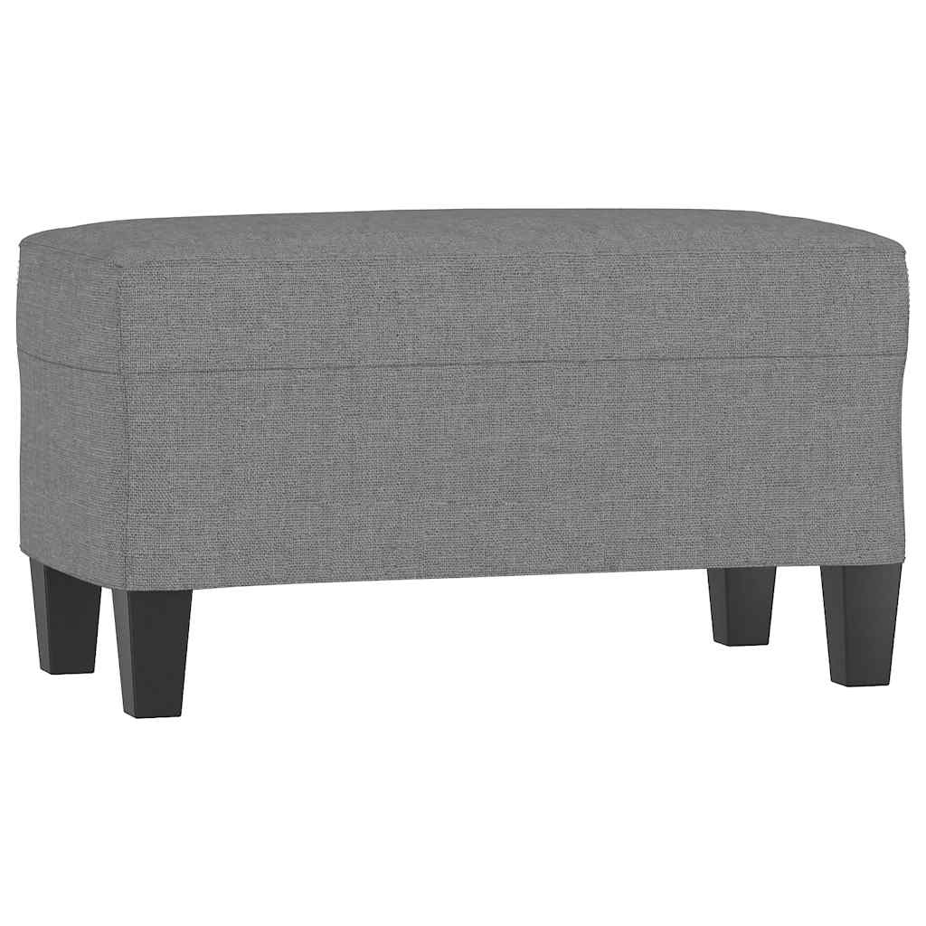 Vidaxl bankje 70x35x41 cm stof donkergrijs