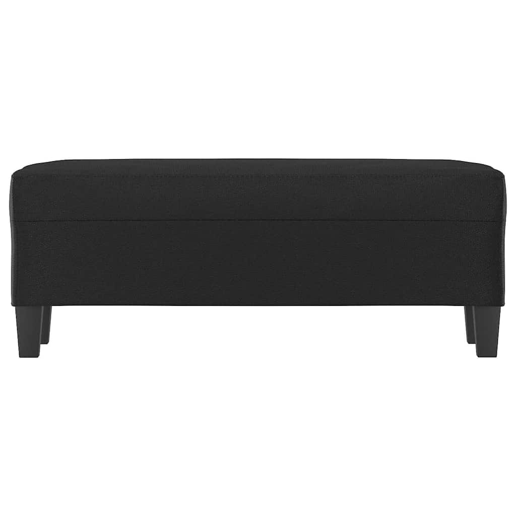 Vidaxl bankje 100x35x41 cm kunstleer zwart