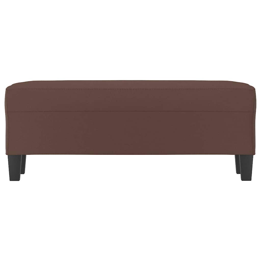 Vidaxl bankje 100x35x41 cm kunstleer bruin