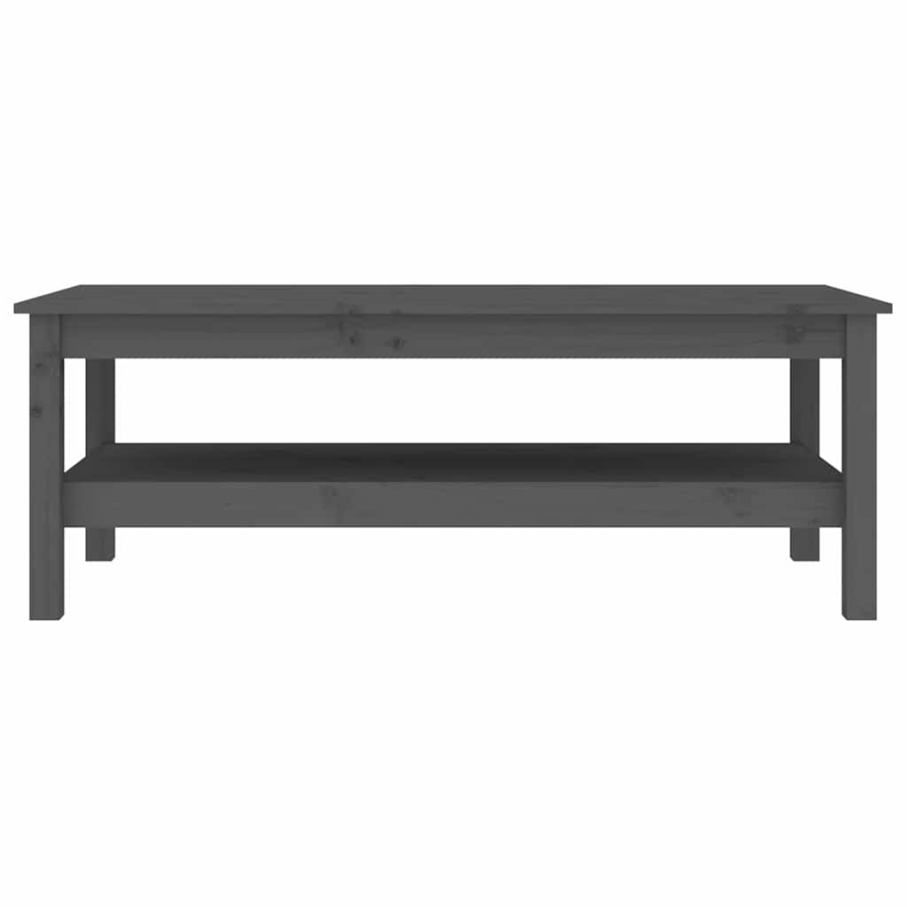 Vidaxl salontafel 110x50x40 cm massief grenenhout grijs