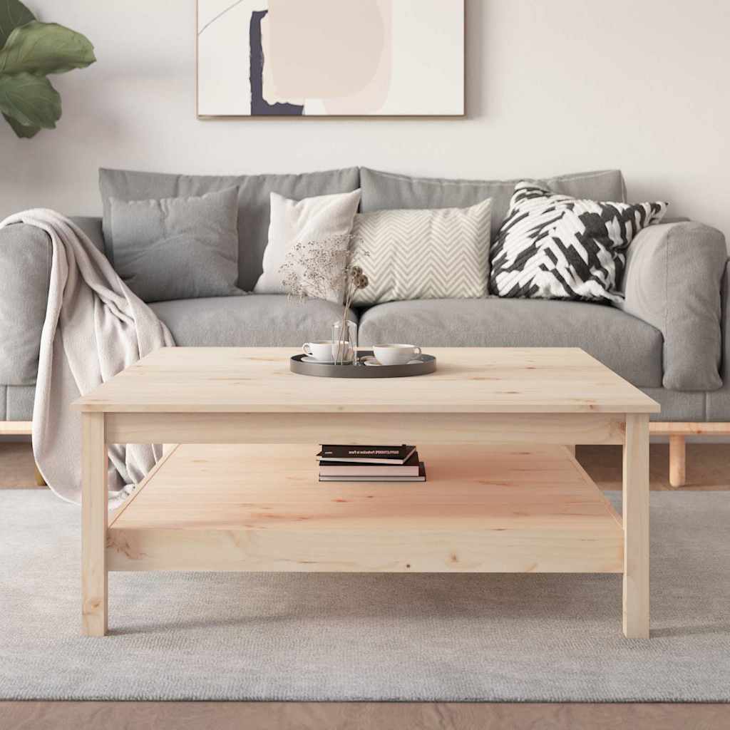 Vidaxl salontafel 100x100x40 cm massief grenenhout