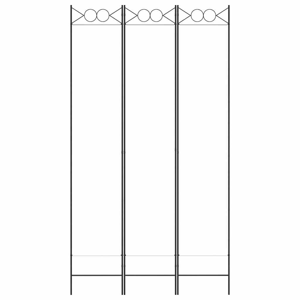 Vidaxl kamerscherm met 3 panelen 120x220 cm stof wit