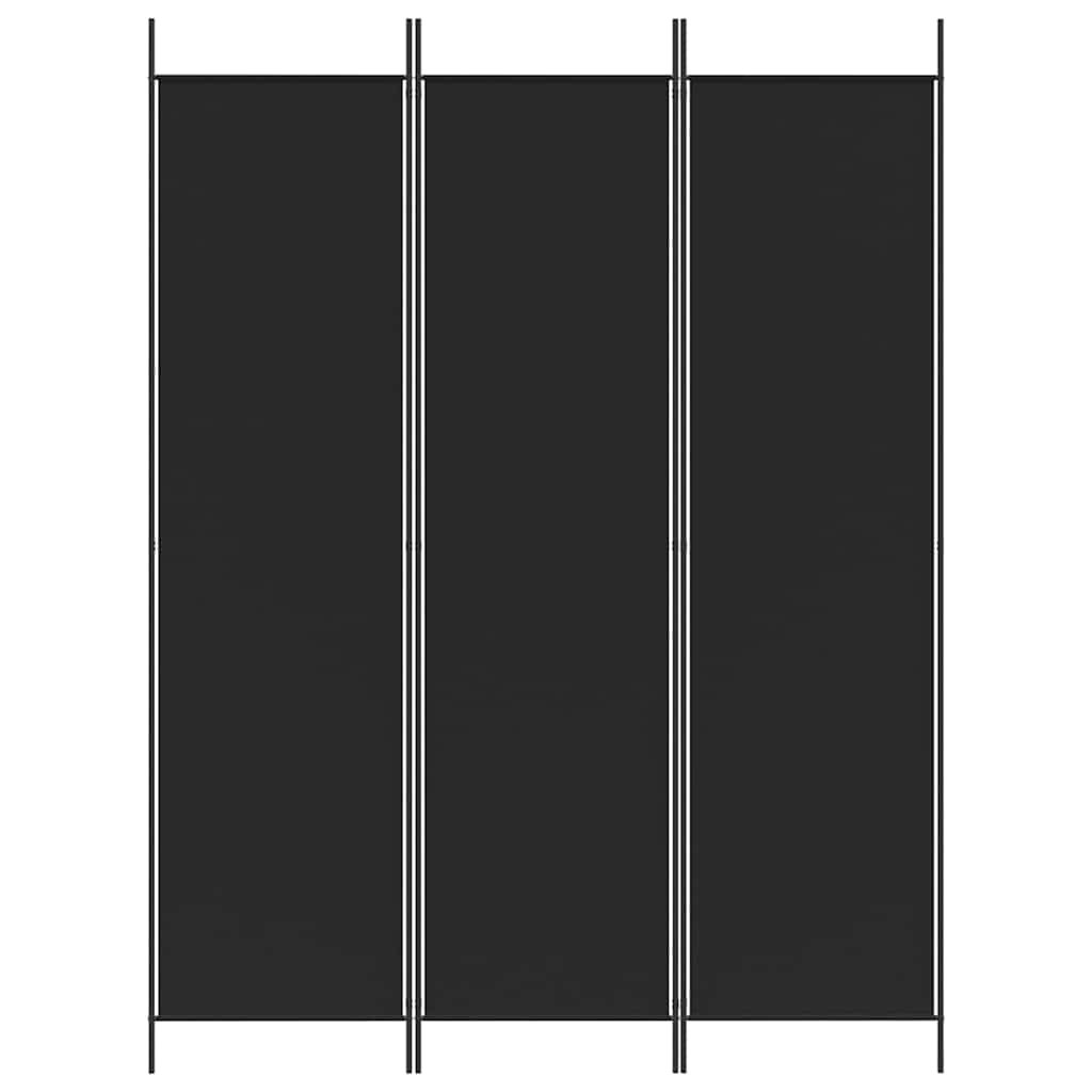 Vidaxl kamerscherm met 3 panelen 150x200 cm stof zwart