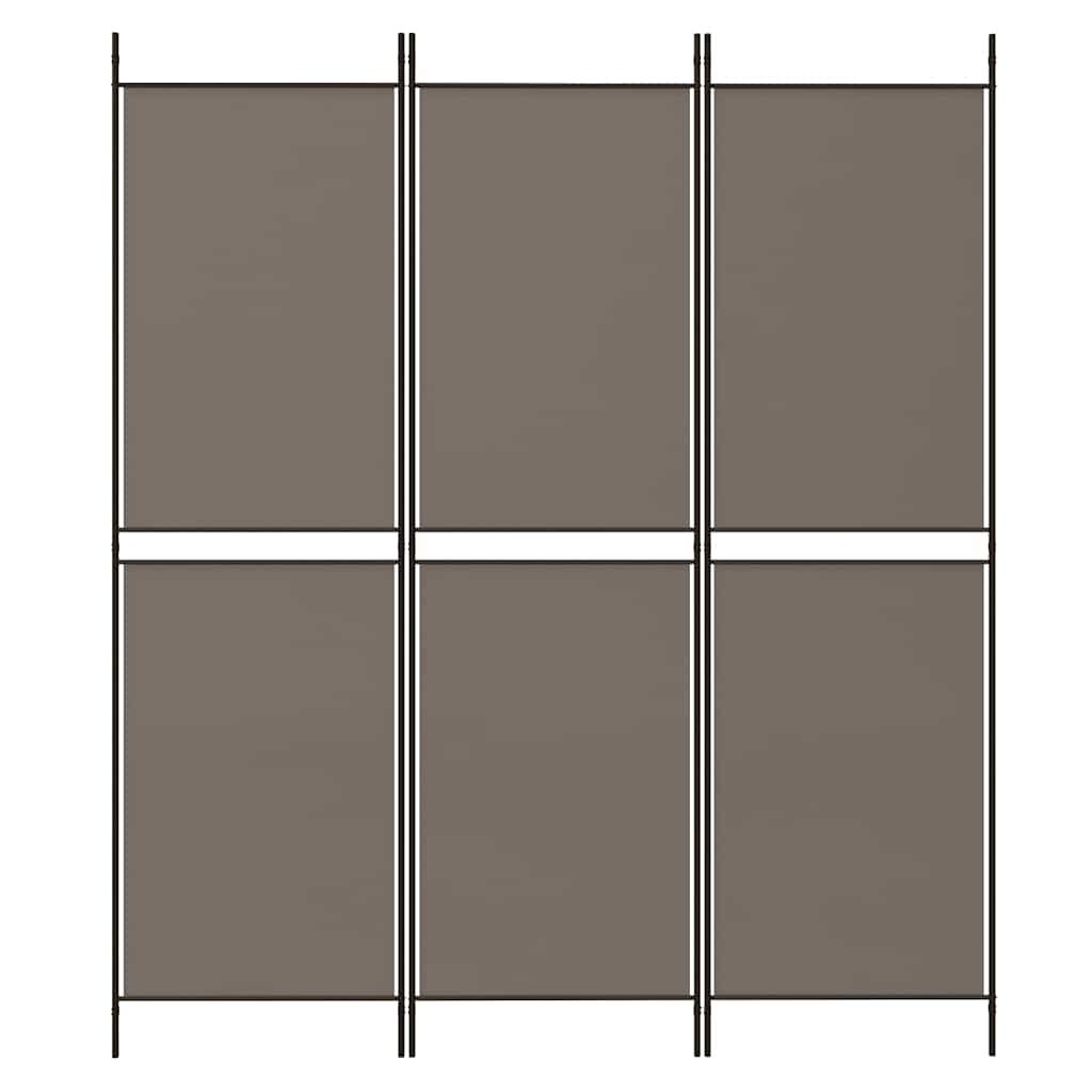 Vidaxl kamerscherm met 3 panelen 150x180 cm stof antracietkleurig