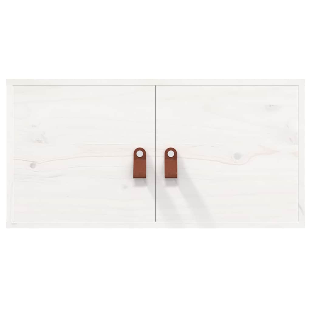 Vidaxl wandkast 60x30x30 cm massief grenenhout wit