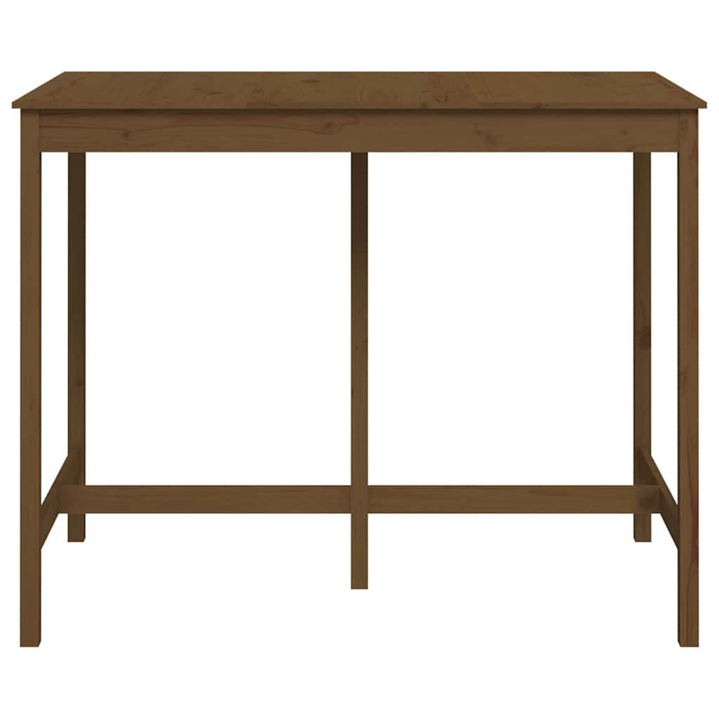 Vidaxl bartafel 140x80x110 cm massief grenenhout honingbruin