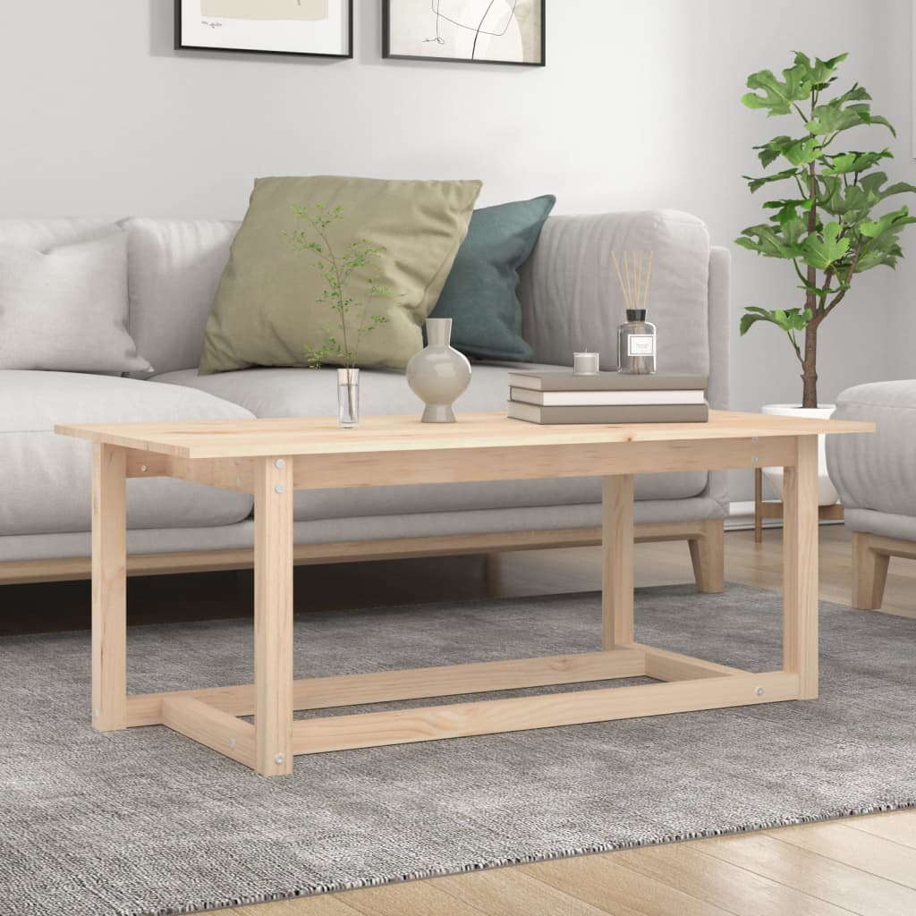 Vidaxl salontafel 110x55x45 cm massief grenenhout