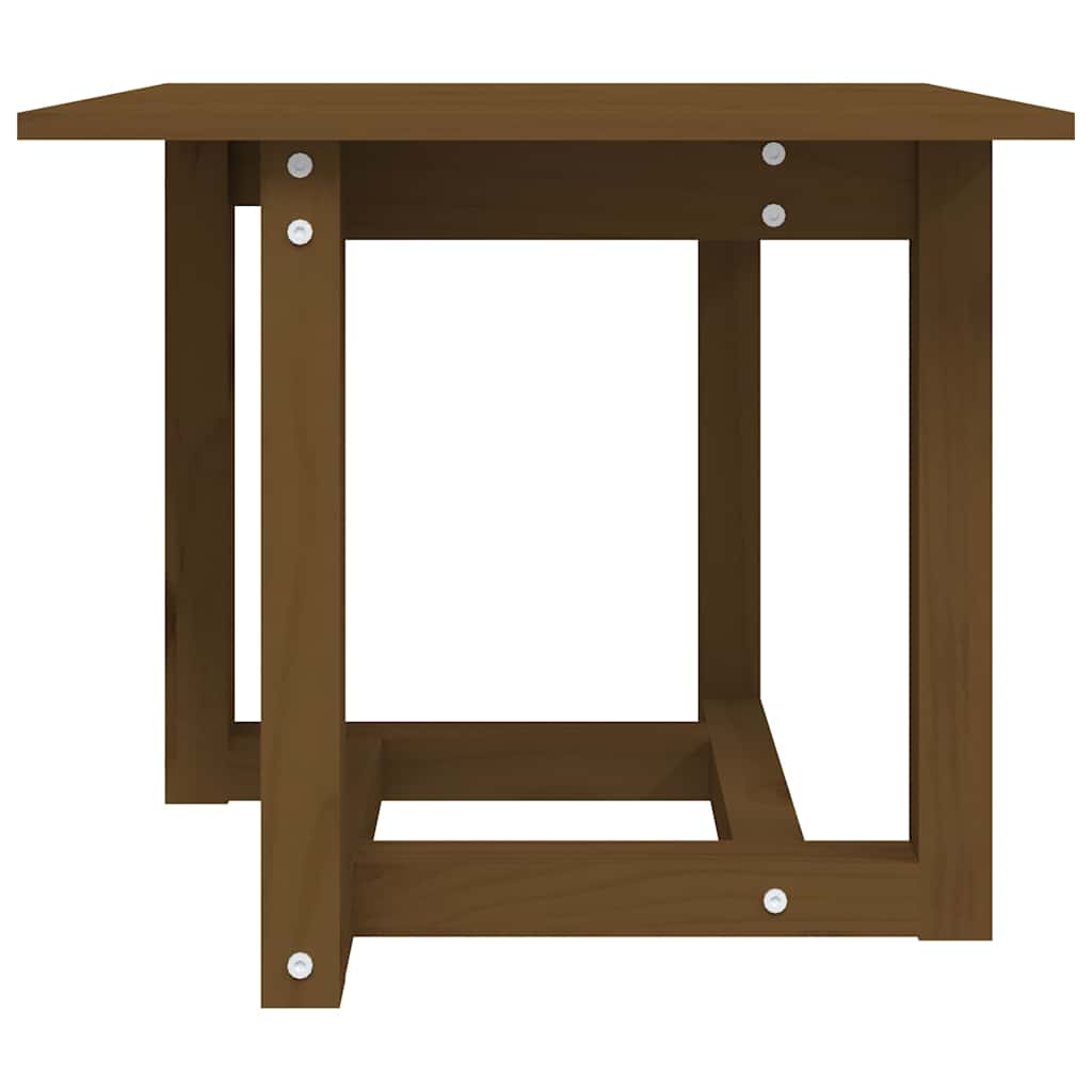 Vidaxl salontafel 50x50x45 cm massief grenenhout honingbruin