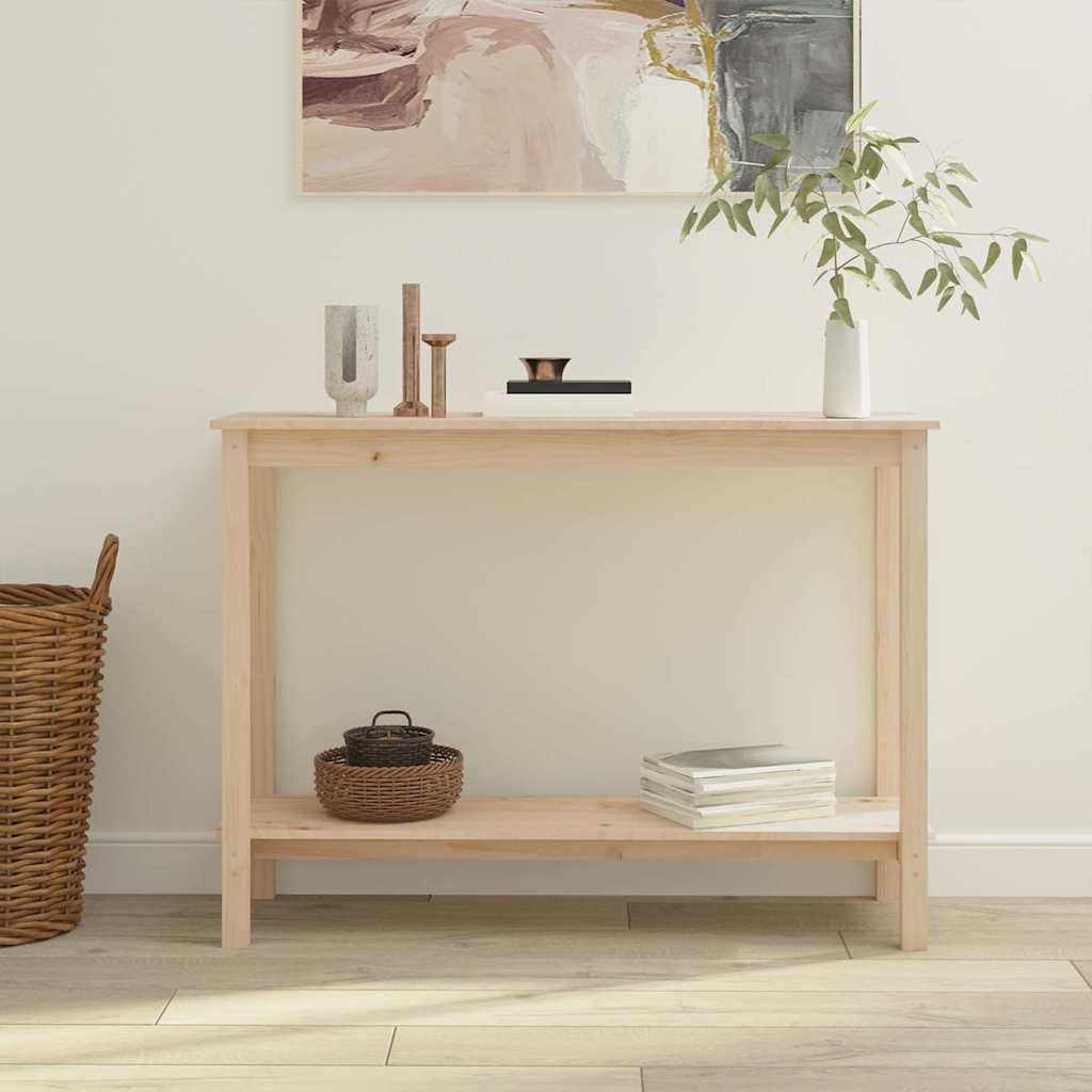 Vidaxl wandtafel 110x40x80 cm massief grenenhout