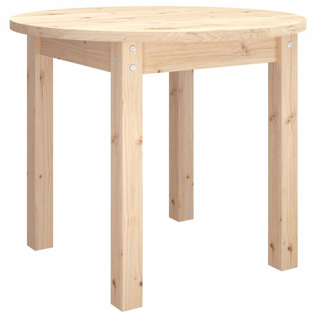Vidaxl salontafel ø 55x45 cm massief grenenhout