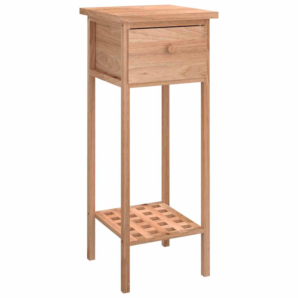 Vidaxl bijzettafel met lade 25x25x60 cm walnotenhout