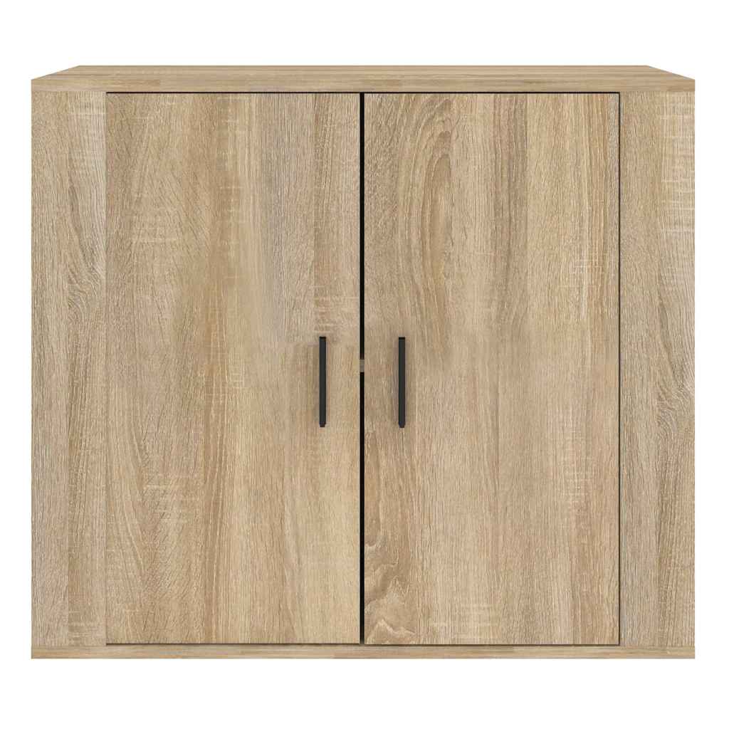 Vidaxl dressoir 80x33x70 cm bewerkt hout sonoma eikenkleurig