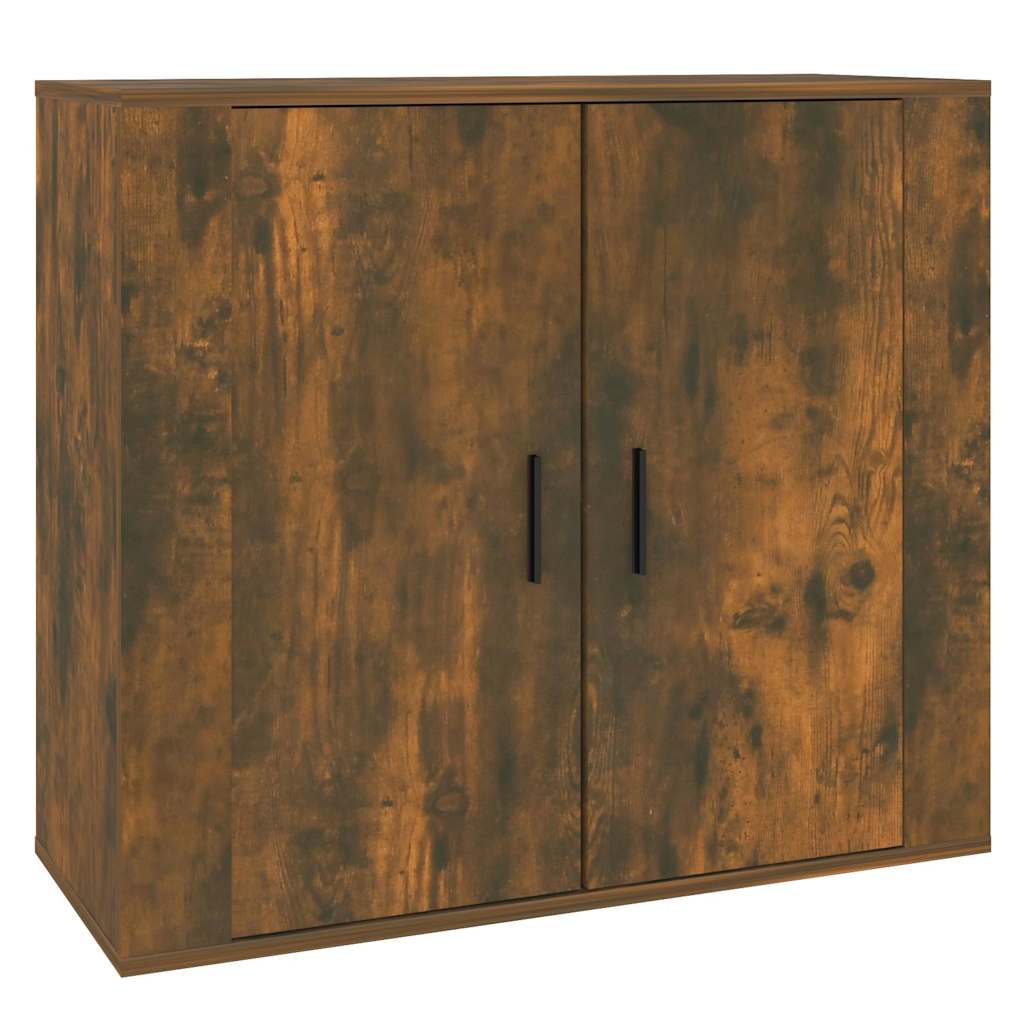 Vidaxl dressoir 80x33x70 cm bewerkt hout gerookt eikenkleurig