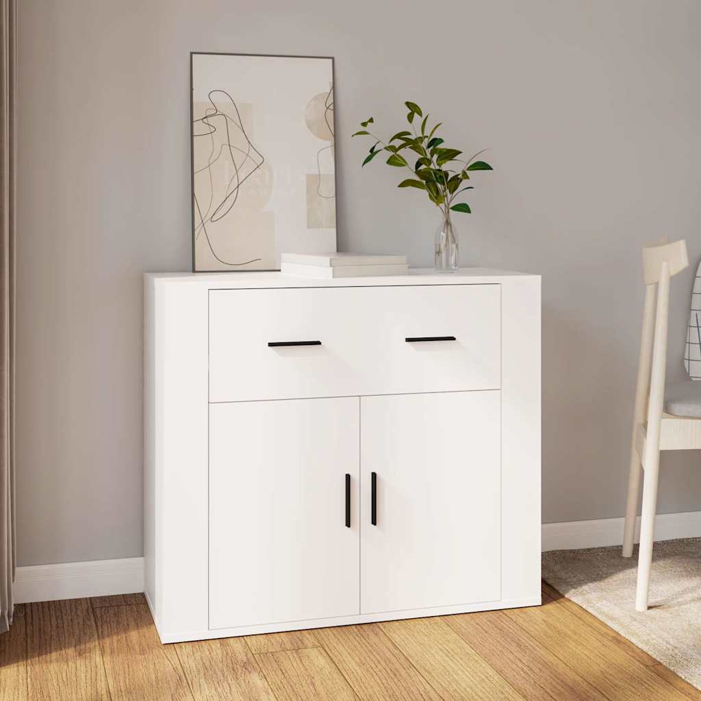 Vidaxl dressoir 80x33x70 cm bewerkt hout wit