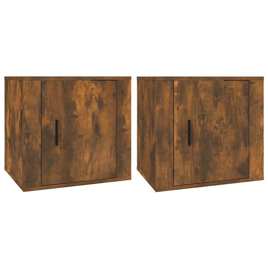 Vidaxl nachtkastjes 2 st 50x39x47 cm gerookt eikenkleurig