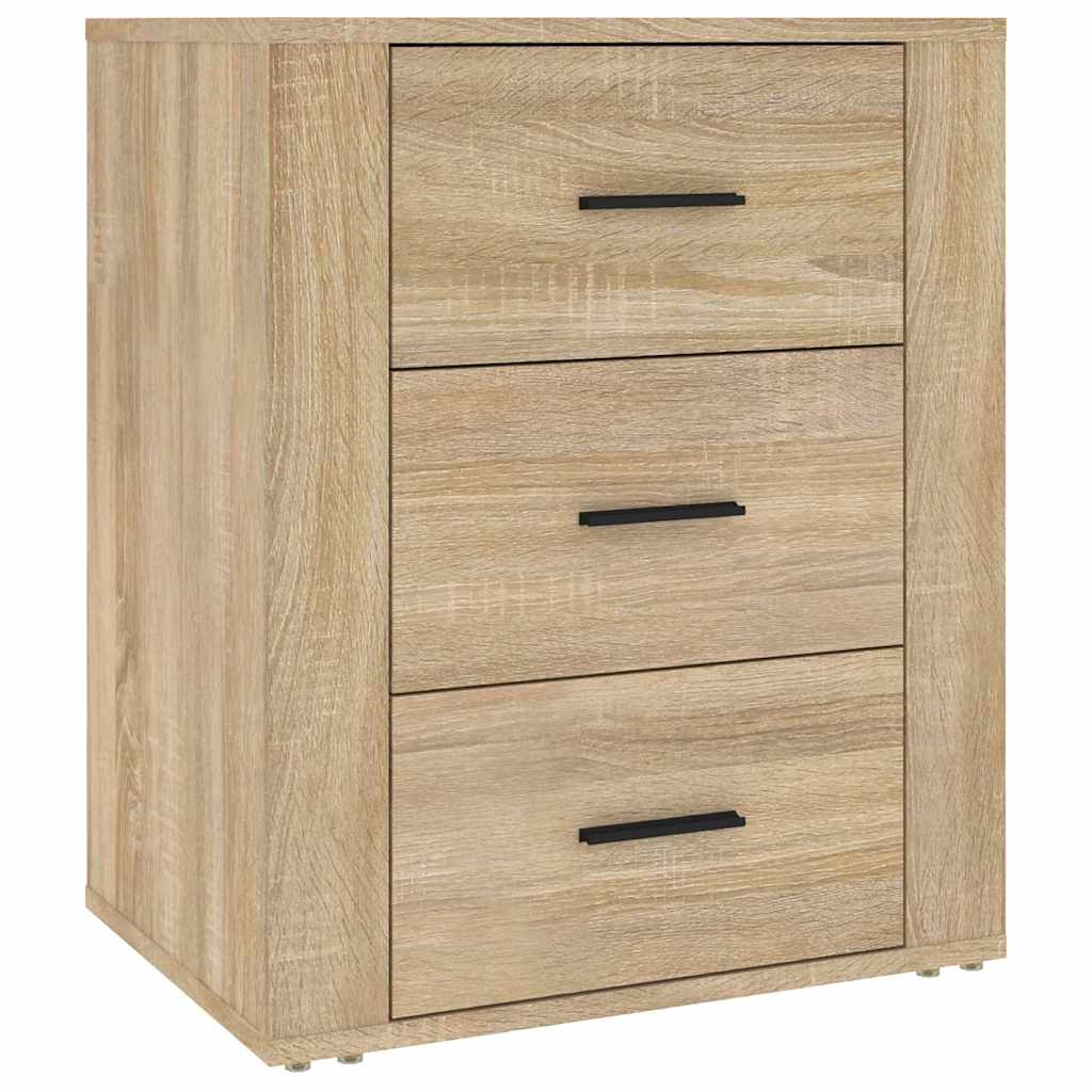 Vidaxl nachtkastje 50x36x60 cm bewerkt hout sonoma eikenkleurig