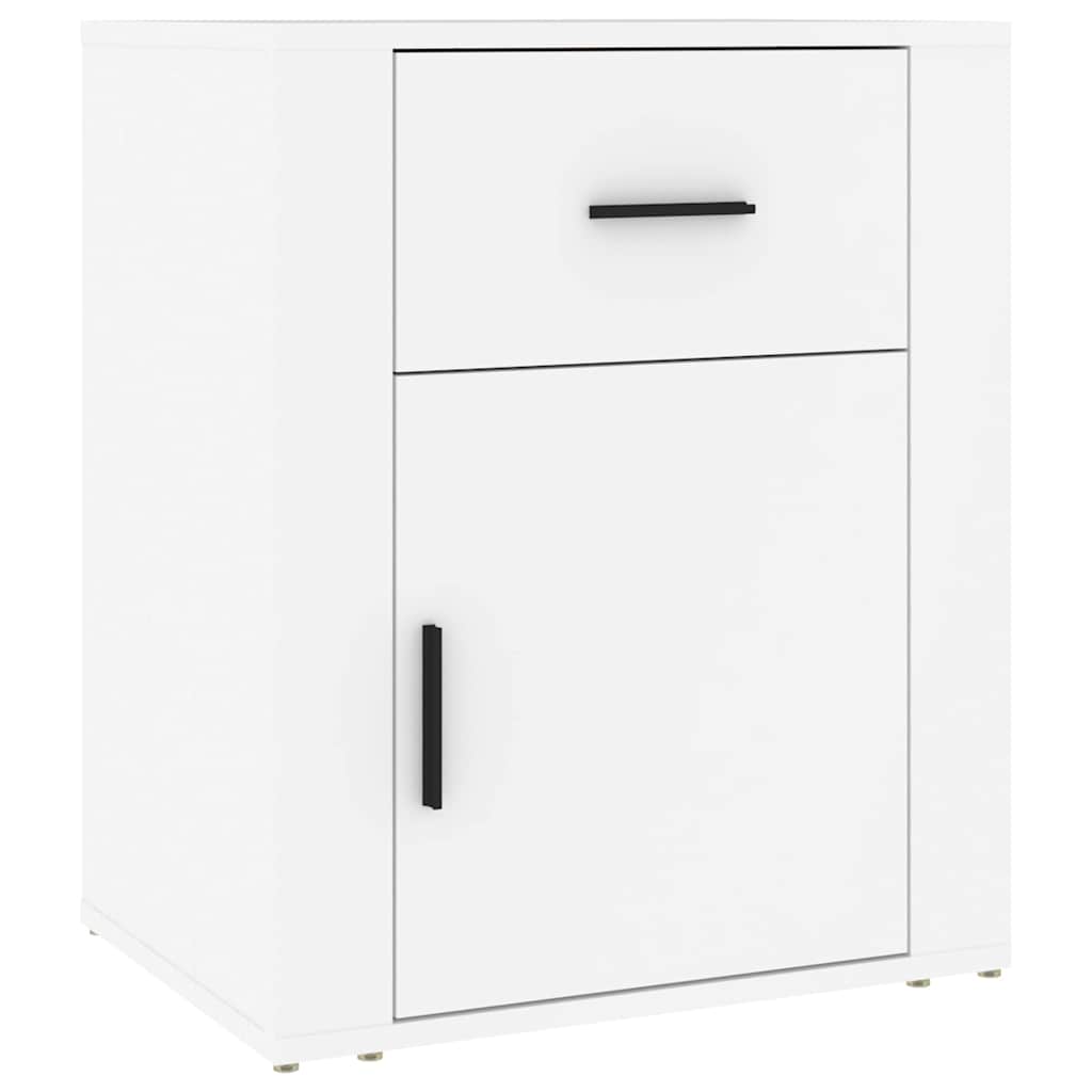Vidaxl nachtkastje 50x36x60 cm bewerkt hout wit