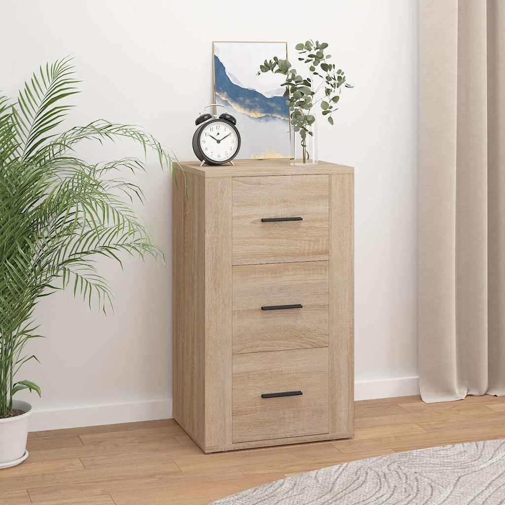 Vidaxl dressoir 40x33x70 cm bewerkt hout sonoma eikenkleurig