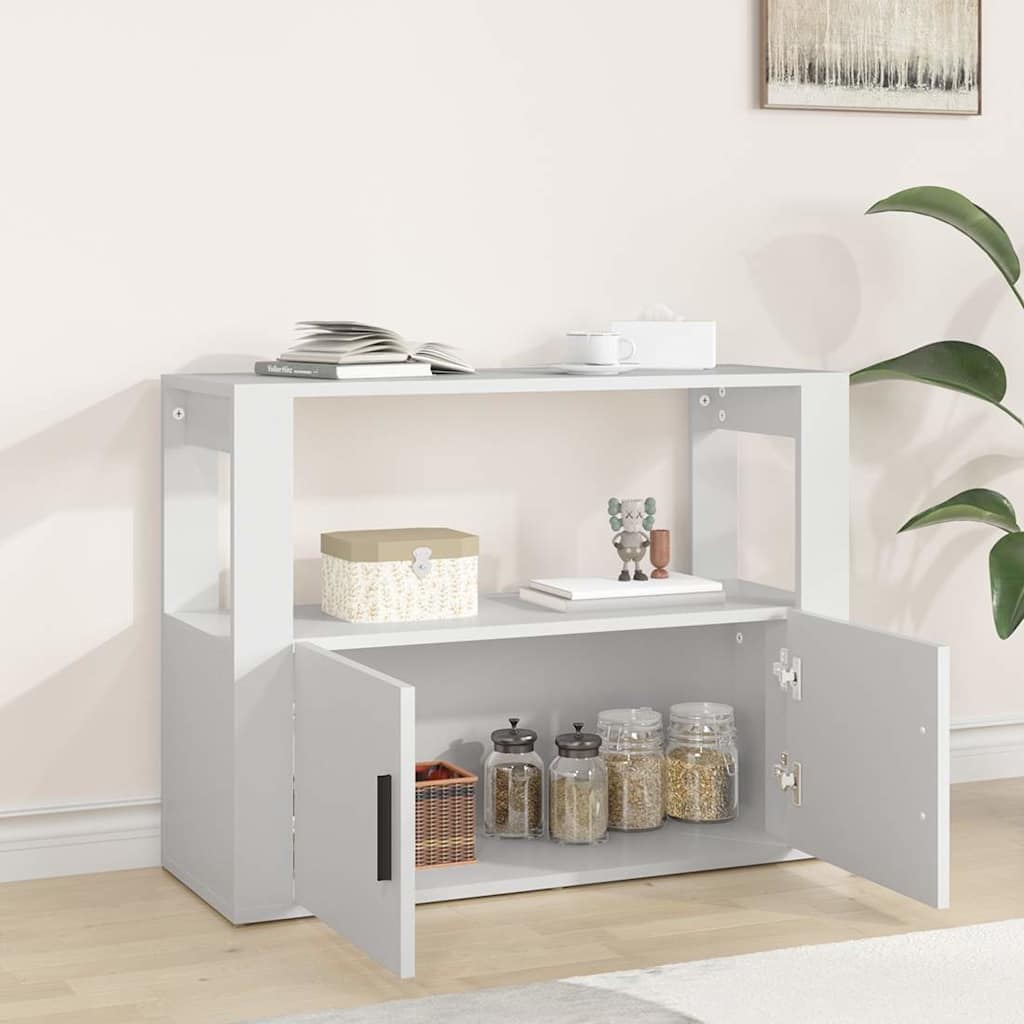 Vidaxl dressoir 80x30x60 cm bewerkt hout wit