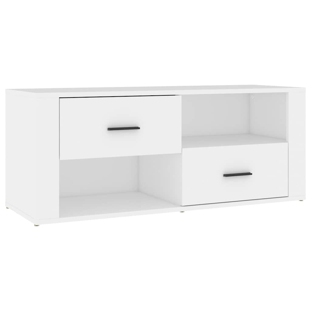 Vidaxl tv-meubel 100x35x40 cm bewerkt hout wit