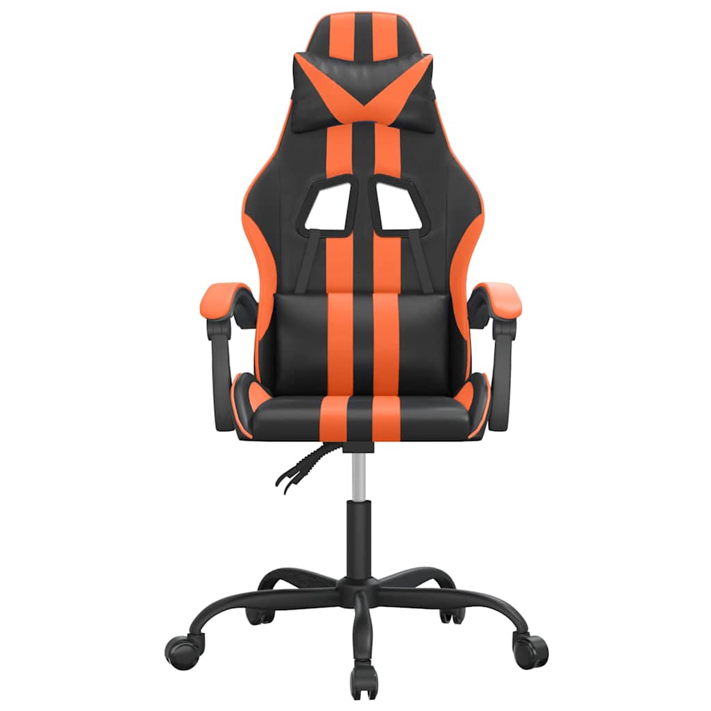 Vidaxl gamestoel kunstleer zwart en oranje