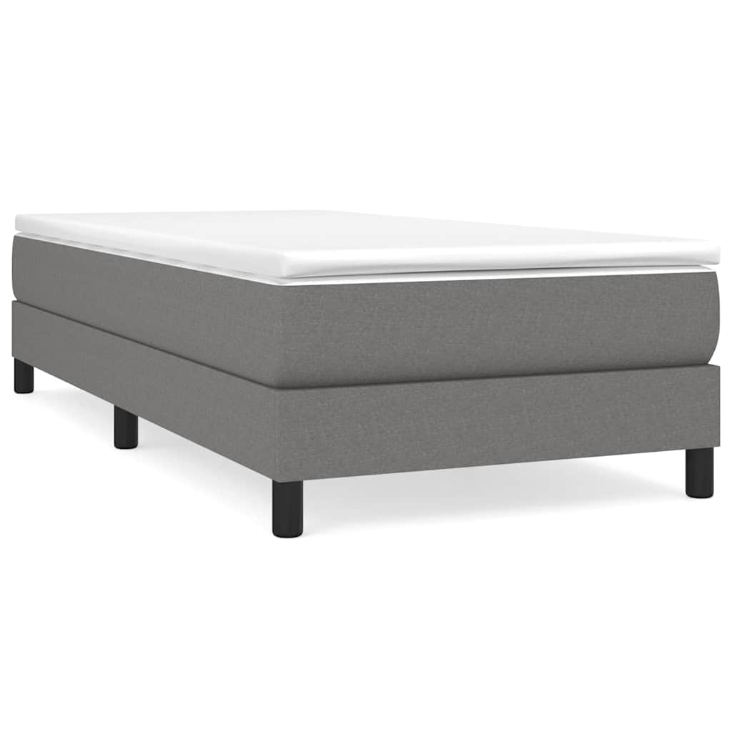 Vidaxl boxspring bed 90x200 cm stof donkergrijs