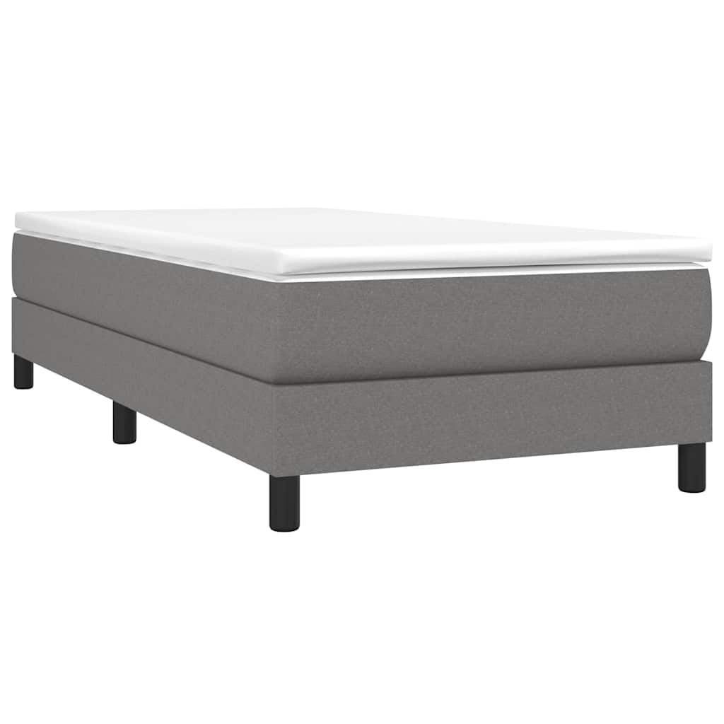 Vidaxl boxspring bed 90x200 cm stof donkergrijs