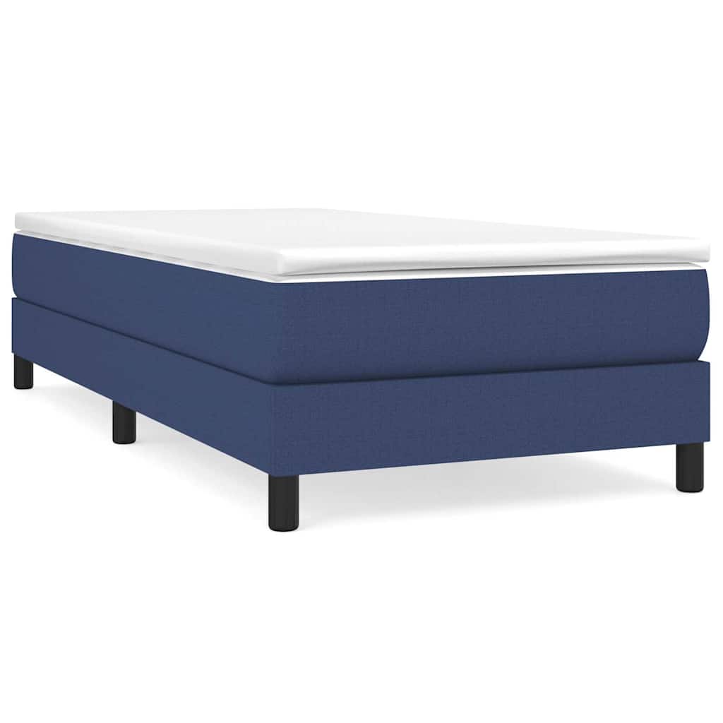 Vidaxl boxspring bed 100x200 cm stof blauw