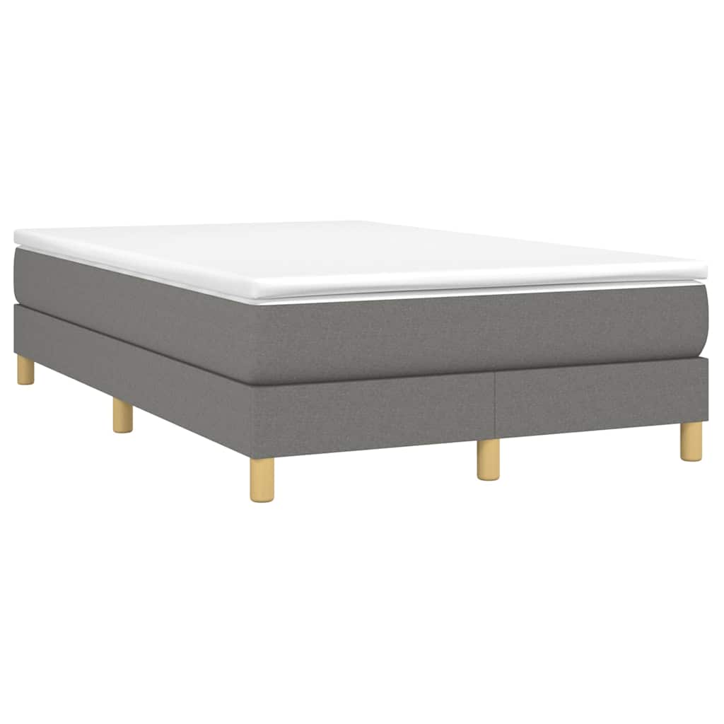 Vidaxl boxspring bed 120x200 cm stof donkergrijs