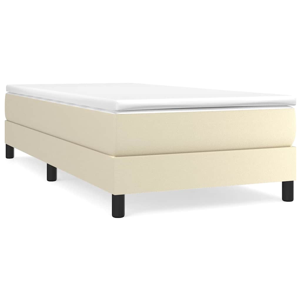 Vidaxl boxspring bed kunstleer crèmekleurig 80x200 cm