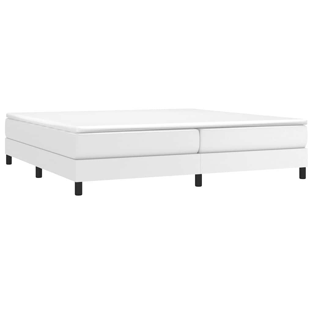 Vidaxl boxspring bed kunstleer wit 200x200 cm