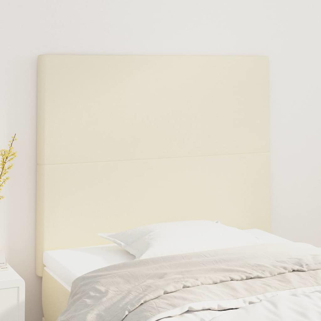 Vidaxl hoofdbord crème 90x5x118 128 cm kunstleer