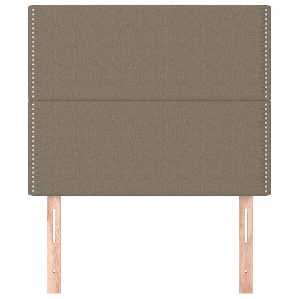 Vidaxl hoofdbord taupe 100x5x118 128 cm stof
