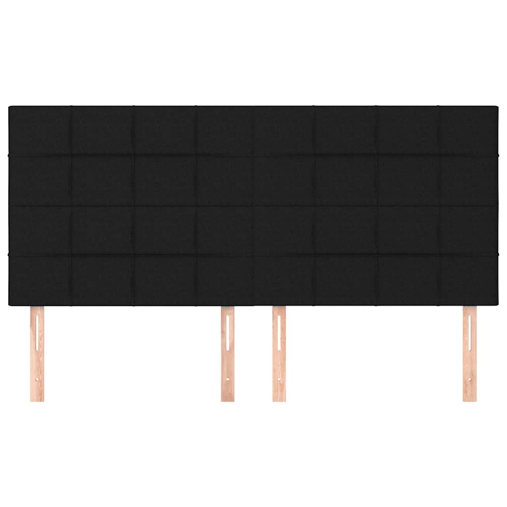 Vidaxl hoofdbord zwart 180x5x118 128 cm stof