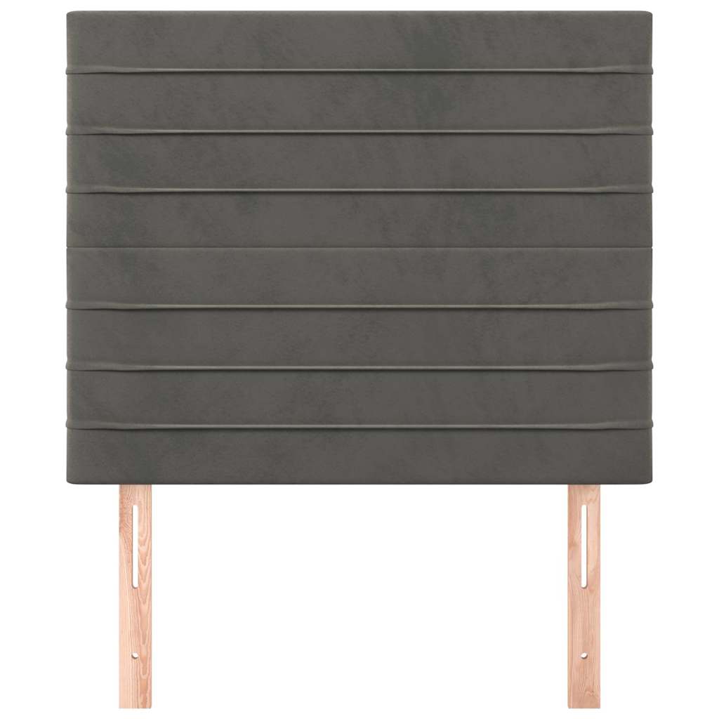 Vidaxl hoofdbord donkergrijs 90x5x118 128 cm fluweel