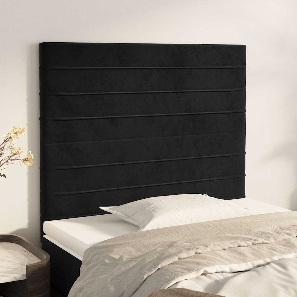 Vidaxl hoofdbord zwart 90x5x118 128 cm fluweel