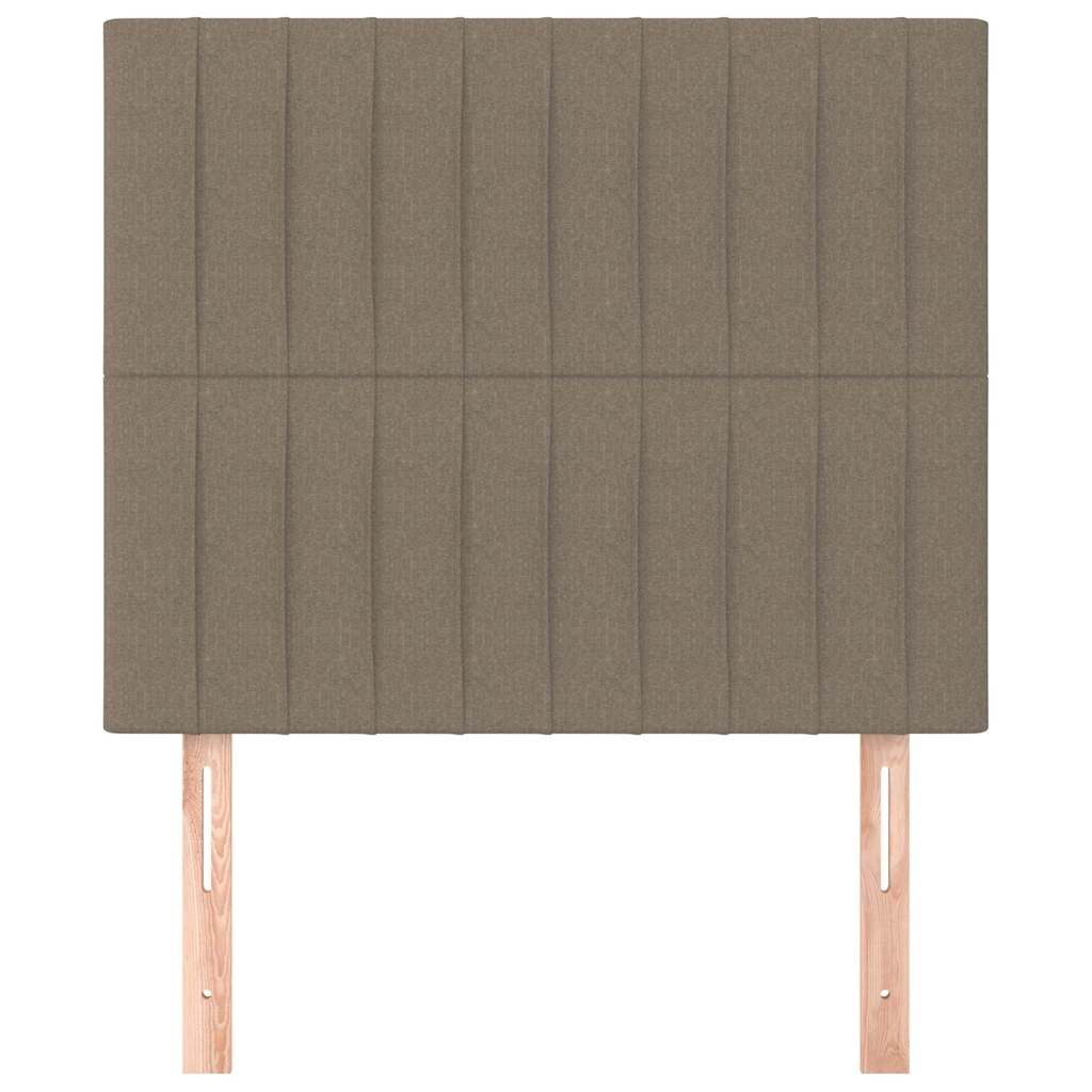 Vidaxl hoofdbord taupe 80x5x118 128 cm stof