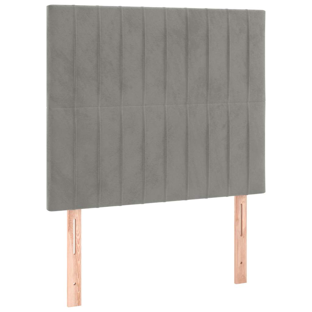 Vidaxl hoofdbord lichtgrijs 80x5x118 128 cm fluweel