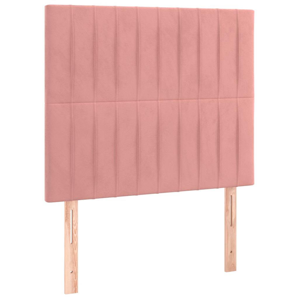 Vidaxl hoofdbord roze 90x5x118 128 cm fluweel